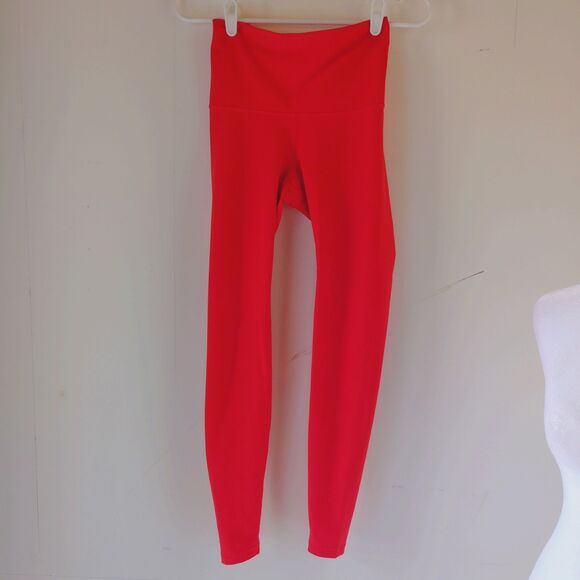 Old Navy Active Powersoft Leggings Coral Size S Gym Lounge Workout - Picture 2 of 7